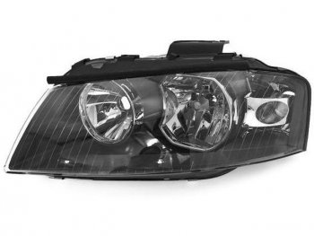 Левая фара (под корректор) DEPO Audi A3  8P1 хэтчбэк 3 дв. (2003-2008) дорестайлинг, 1-ый рестайлинг