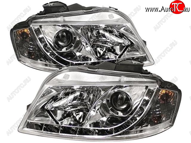 31 699 р. AUDI A3 ФАРА Л+П (КОМПЛЕКТ) ТЮНИНГ ПКОРРЕКТОР ЛИНЗОВАН (DEVIL EYES) (SONAR) ВНУТРИ ХРОМ SONAR ai0a304-002h-n  с доставкой в г. Керчь