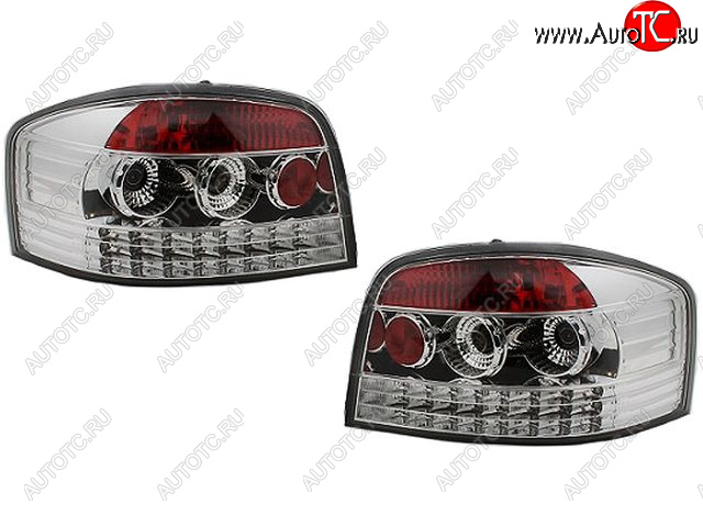 10 849 р. AUDI A3 ФОНАРЬ ЗАДН ВНЕШН Л+П (КОМПЛЕКТ) (3 дв) ТЮНИНГ ДИОД (SONAR) ВНУТРИ ХРОМ SONAR ai0a304-741h-n  с доставкой в г. Керчь