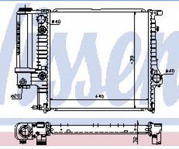 6 999 р. E36 {E30 88-91} РАДИАТОР ОХЛАЖДЕН (NISSENS) (NRF) (GERI) (см.каталог) NISSENS bme3690-911  с доставкой в г. Керчь. Увеличить фотографию 1