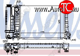 4 649 р. E30 {E34 88-92} РАДИАТОР ОХЛАЖДЕН (NISSENS) (AVA) (см.каталог) NISSENS bme3087-914  с доставкой в г. Керчь