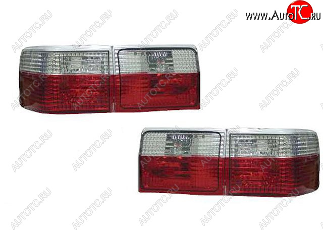 10 599 р. AUDI 100 ФОНАРЬ ЗАДН ВНЕШН+ВНУТР Л+П (КОМПЛЕКТ) (3шт) ТЮНИНГ ПРОЗРАЧ ХРУСТАЛ КРАСН BODYPARTS ai10091-760r-n  с доставкой в г. Керчь