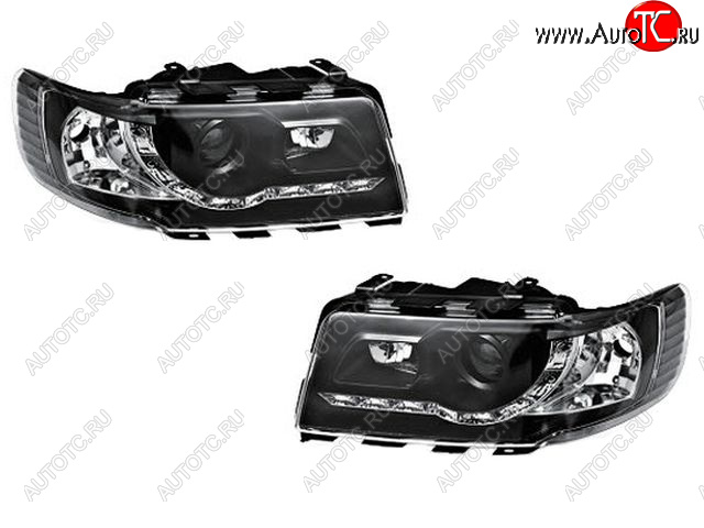 29 949 р. AUDI 100 ФАРА Л+П (КОМПЛЕКТ) ТЮНИНГ (DEVIL EYES) ЛИНЗОВАН , ЛИТОЙ УК.ПОВОР (JUNYAN) ВНУТРИ ЧЕРН JUNYAN ai10091-002b-n  с доставкой в г. Керчь