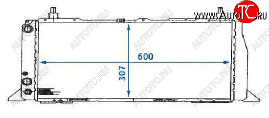 3 579 р. AUDI 100 (600mm X 309mm) РАДИАТОР ОХЛАЖДЕН 1.8 С КОНДИЦ BODYPARTS ai10088-910  с доставкой в г. Керчь