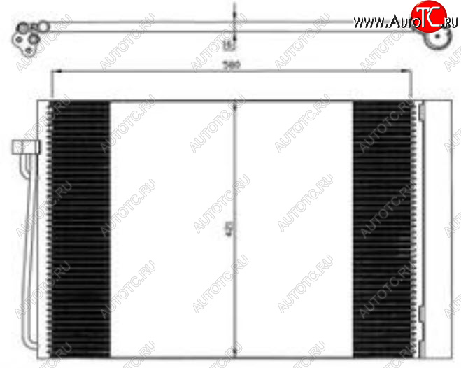 5 549 р. E60 (E63 04-E65 01-) КОНДЕНСАТОР КОНДИЦ (см.каталог) BODYPARTS bme6002-931  с доставкой в г. Керчь
