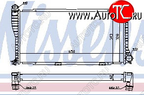 5 799 р. E38 {E39 98-} РАДИАТОР ОХЛАЖДЕН (NISSENS) (см.каталог) NISSENS bme3898-911  с доставкой в г. Керчь