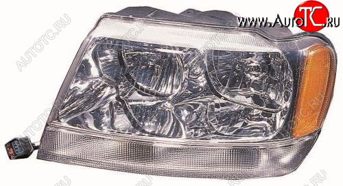 0 р. Левая фара (под корректор) DEPO  Jeep Grand Cherokee  WJ (1998-2005)  с доставкой в г. Керчь