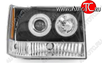 30 899 р. GR CHEROKEE ФАРА Л+П (КОМПЛЕКТ) ТЮНИНГ ЛИНЗОВАН , ЛИТОЙ УК.ПОВОР ВНУТРИ ЧЕРН JUNYAN jpgch93-005-n  с доставкой в г. Керчь