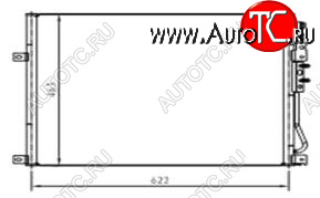 5 249 р. GR CHEROKEE КОНДЕНСАТОР КОНДИЦ BODYPARTS jpgch05-931  с доставкой в г. Керчь