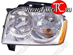 11 349 р. Фара в сборе левая DEPO  Jeep Grand Cherokee  WK (2004-2010)  с доставкой в г. Керчь