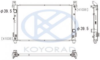 PACIFICA РАДИАТОР ОХЛАЖДЕН AT (KOYO) KOYORAD crpcf04-910