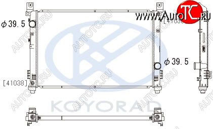 13 899 р. PACIFICA РАДИАТОР ОХЛАЖДЕН AT (KOYO) KOYORAD crpcf04-910  с доставкой в г. Керчь