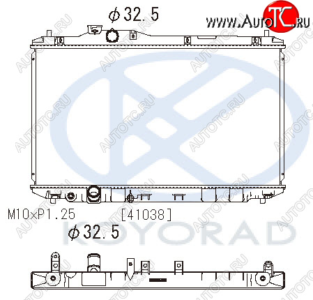 10 449 р. CIVIC РАДИАТОР ОХЛАЖДЕН MT (KOYO) KOYORAD hdcvc12-911  с доставкой в г. Керчь