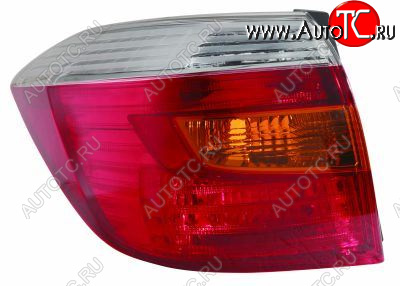 7 299 р. Левый фонарь DEPO Toyota Highlander XU40 дорестайлинг (2007-2010)  с доставкой в г. Керчь