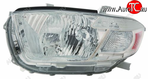 11 249 р. Левая фара (c электрокорректором) DEPO  Toyota Highlander  XU40 (2007-2010) дорестайлинг  с доставкой в г. Керчь