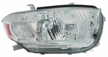 Правая фара (c электрокорректором) DEPO Toyota Highlander  XU40 (2007-2010) дорестайлинг