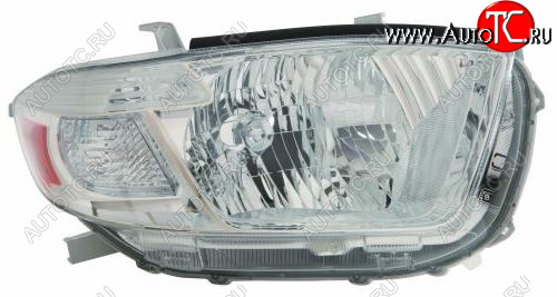 11 249 р. Правая фара (c электрокорректором) DEPO  Toyota Highlander  XU40 (2007-2010) дорестайлинг  с доставкой в г. Керчь