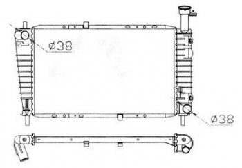 TAURUS (SABLETAURUS SHO) РАДИАТОР ОХЛАЖДЕН AT 3 3.8 BODYPARTS fdtrs86-913