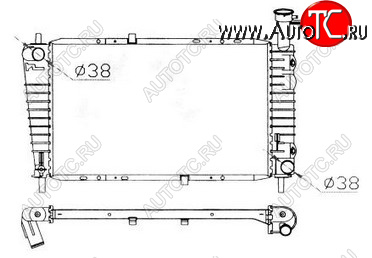 9 849 р. TAURUS (SABLETAURUS SHO) РАДИАТОР ОХЛАЖДЕН AT 3 3.8 BODYPARTS fdtrs86-913  с доставкой в г. Керчь