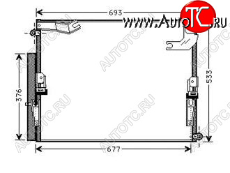 9 949 р. LANDCRUISER (LX470) КОНДЕНСАТОР КОНДИЦ С 2 КОНДИЦ BODYPARTS tylan98-931  с доставкой в г. Керчь