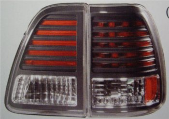 LANDCRUISER ФОНАРЬ ЗАДН ВНЕШН+ВНУТР Л+П (КОМПЛЕКТ) ТЮНИНГ С ДИОД ПРОЗРАЧ (SONAR) ВНУТРИ ЧЕРН-ХРОМ SONAR tylan98-761bh-n