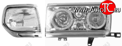 19 999 р. LANDCRUISER ФАРА +УКАЗ.ПОВОРОТА Л+П (КОМПЛЕКТ) ТЮНИНГ ПРОЗРАЧ С 2 СВЕТЯЩ ОБОДК ХРОМ МОЛДИНГ (EAGLE EYES) ВНУТРИ ХРОМ EAGLE EYES tylan90-010h-n  с доставкой в г. Керчь