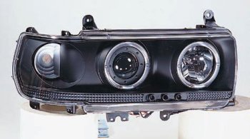 LANDCRUISER ФАРА Л+П (КОМПЛЕКТ) ТЮНИНГ ПРОЗРАЧ С 2 СВЕТЯЩ ОБОДК , ЛИТОЙ УК.ПОВОР (SONAR) ЧЕРН МОЛДИНГ ВНУТРИ ЧЕРН SONAR tylan90-003b-n