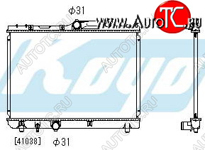 4 749 р. COROLLA {ДЛИНА 525мм} РАДИАТОР ОХЛАЖДЕН MT 1.3 1.5 1.6 1.8 (KOYO) (1 ряд) KOYORAD tycrl92-917  с доставкой в г. Керчь