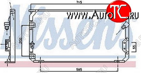 10 699 р. COROLLA КОНДЕНСАТОР КОНДИЦ (R134A) BODYPARTS tycrl94-930  с доставкой в г. Керчь