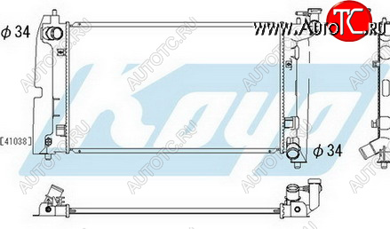 4 649 р. COROLLA РАДИАТОР ОХЛАЖДЕН MT 1.4 1.6 (KOYO) KOYORAD tycrl02-910  с доставкой в г. Керчь