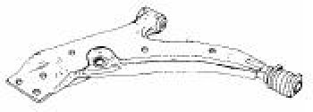 TERCEL {+STARLET92-96PASEO 90-95CYNOS 91-94 COROLLA 2 RHD 90-94S} РЫЧАГ ПЕРЕДН ПОДВЕСКИ ПРАВ НИЖН БЕЗ ШАРОВ ОПОР С 2 САЛЕЙНТ-БЛОК (Тайвань) SH tyter91-810-r