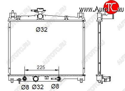 3 289 р. YARIS РАДИАТОР ОХЛАЖДЕН AT 1 1.3 BODYPARTS tyyas99-916  с доставкой в г. Керчь