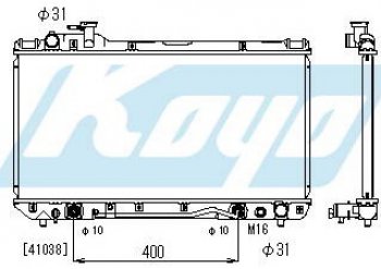 RAV4 РАДИАТОР ОХЛАЖДЕН AT 2 (KOYO) KOYORAD tyrv494-910