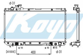 RAV4 РАДИАТОР ОХЛАЖДЕН AT 2 (2 ряд) BODYPARTS tyrv496-911