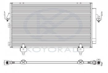 RAV4 КОНДЕНСАТОР КОНДИЦ (KOYO) KOYORAD tyrv400-931