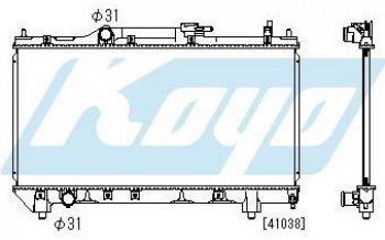 AVENSIS РАДИАТОР ОХЛАЖДЕН MT 1.6 1.8 BODYPARTS tyave98-912