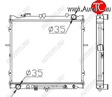 6 249 р. SPORTAGE РАДИАТОР ОХЛАЖДЕН 2 AT BODYPARTS kaspr94-912  с доставкой в г. Керчь