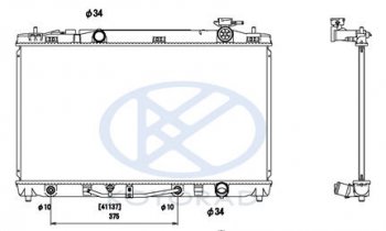 CAMRY РАДИАТОР ОХЛАЖДЕН AT 2.4 (KOYO) KOYORAD tycam06-910