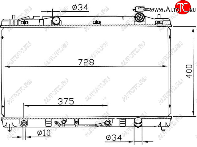 6 999 р. CAMRY РАДИАТОР ОХЛАЖДЕН AT 2.4 BODYPARTS tycam06-914  с доставкой в г. Керчь