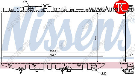 3 399 р. CAMRY РАДИАТОР ОХЛАЖДЕН AT 2 (1 ряд) BODYPARTS tycam87-910  с доставкой в г. Керчь