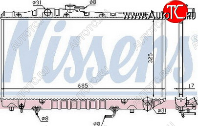 2 699 р. CARINA II РАДИАТОР ОХЛАЖДЕН AT 2 BODYPARTS tyca288-914  с доставкой в г. Керчь