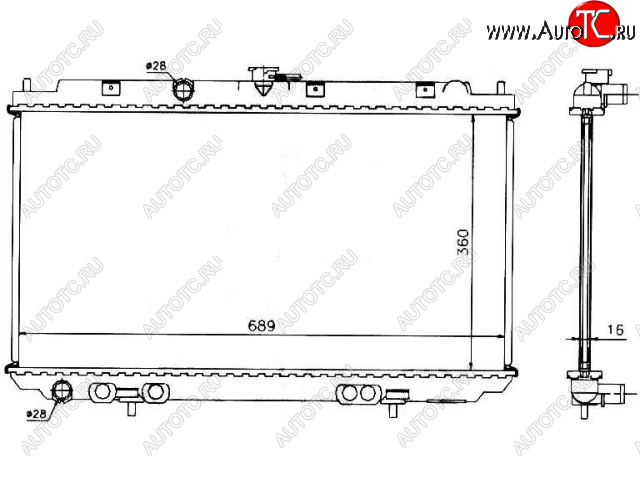 6 899 р. ALMERA (+ P12 02-) РАДИАТОР ОХЛАЖДЕН MT (см.каталог) BODYPARTS nnalm02-914  с доставкой в г. Керчь