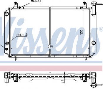 N13 РАДИАТОР ОХЛАЖДЕН MT 1.3 1.6 (2 ряд) BODYPARTS nnn1386-910