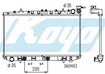 P10 РАДИАТОР ОХЛАЖДЕН AT 1.8 (KOYO) KOYORAD nnp1091-915
