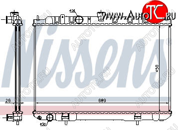 9 549 р. X-TRAIL РАДИАТОР ОХЛАЖДЕН MT 2 2.5 (NRF) (GERI) (NISSENS) NISSENS nnxtr01-911  с доставкой в г. Керчь