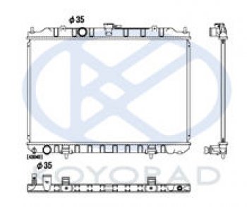 X-TRAIL РАДИАТОР ОХЛАЖДЕН MT 2 2.5 (KOYO) KOYORAD nnxtr01-914