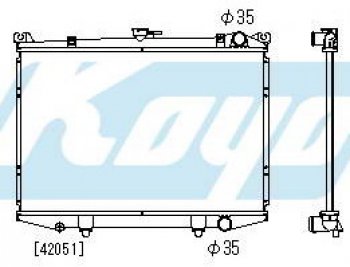 TERRANO РАДИАТОР ОХЛАЖДЕН MT 2.4 3 (KOYO) KOYORAD nnter87-912