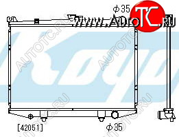 8 349 р. TERRANO РАДИАТОР ОХЛАЖДЕН MT 2.4 3 (KOYO) KOYORAD nnter87-912  с доставкой в г. Керчь