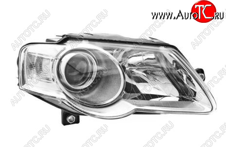11 249 р. Правая фара (c электрокорректором) DEPO Volkswagen Passat B6 седан (2005-2011) (линзован)  с доставкой в г. Керчь