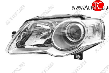 11 249 р. Левая фара (c электрокорректором, линзован) DEPO  Volkswagen Passat  B6 (2005-2011) седан  с доставкой в г. Керчь